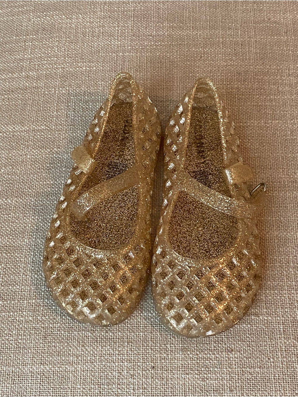 Old Navy Gold Jelly Sandals